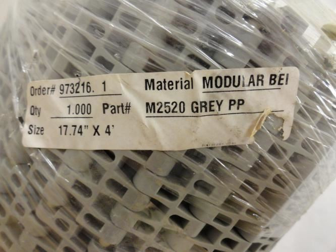 Habasit M2520; Straight Modular Belt; Flat Top; 17.74" W x 4' L