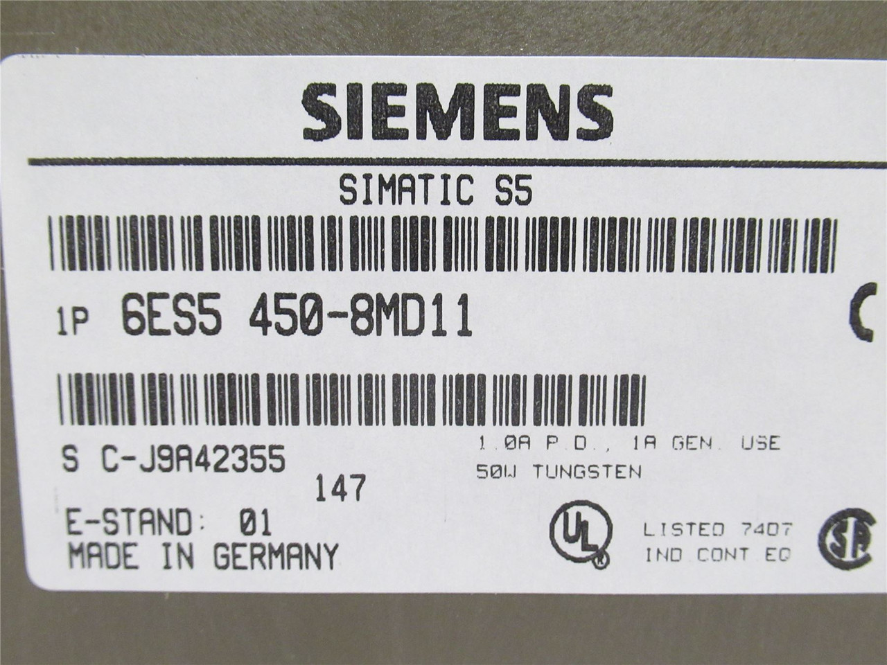 Siemens 6ES5450-8MD11; Digital Output Module; 115/230VAC; 1A