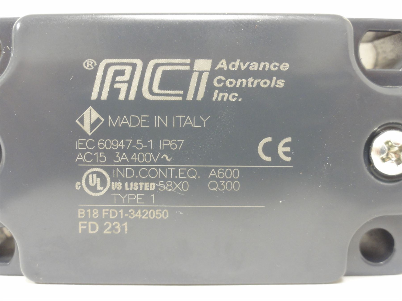 ACI FD 231; Position Switch; 3A; 400V; Type 1; B18 FD1-342050