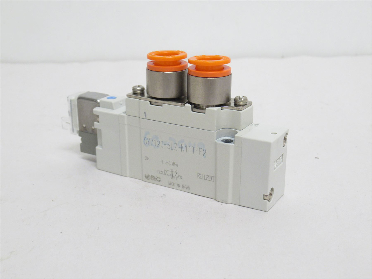 SMC SY7120-5LZ-N11T-F2; Solenoid Valve; 0.15-0.7MPa; 24VDC