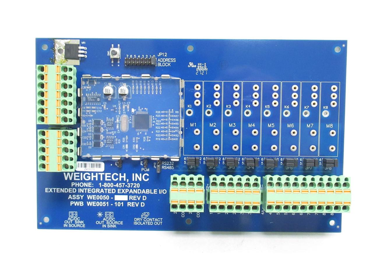 WeighTech WE0050101; Remote I/O Board