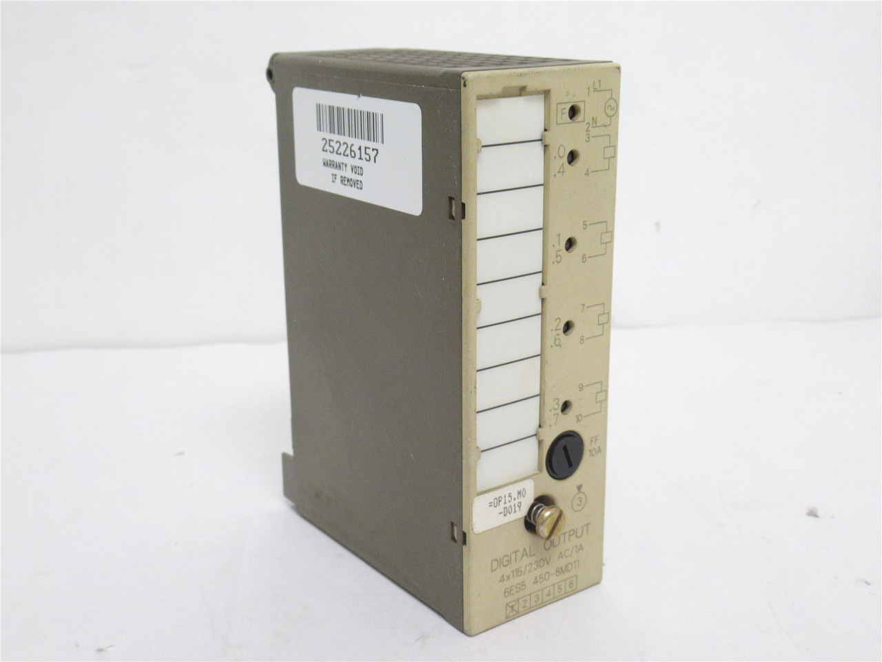 Siemens 6ES5450-8MD11; Digital Output Module; 115/230VAC. 1A