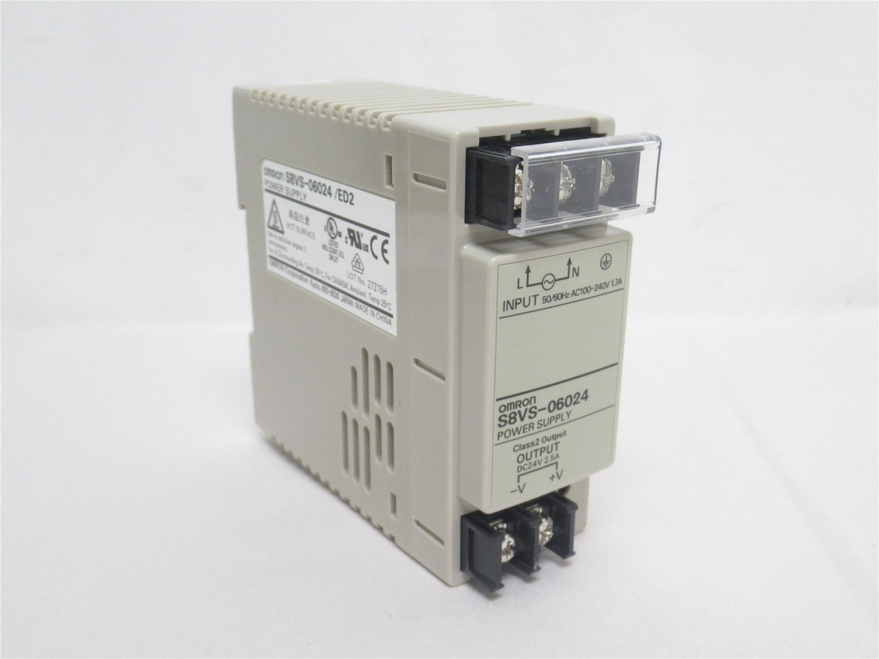 Omron S8VS-06024 /ED2; Power Supply; 85-264VAC; 2.5A Input