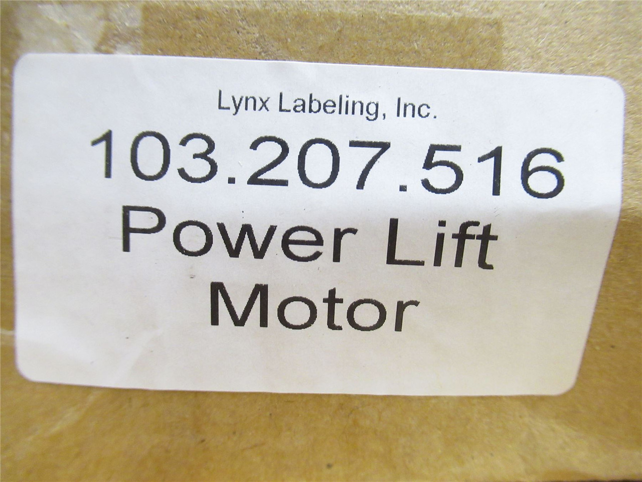 Lynx Labeling 103.207.516; Power Lift Motor; 22" Long; 50mm W