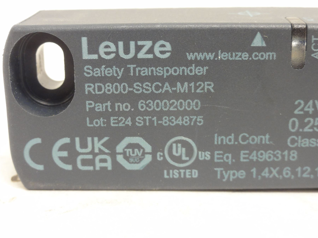 Leuze RD800-SSCA-M12R; Safety Transponder 63002010; 24V; 1/4A