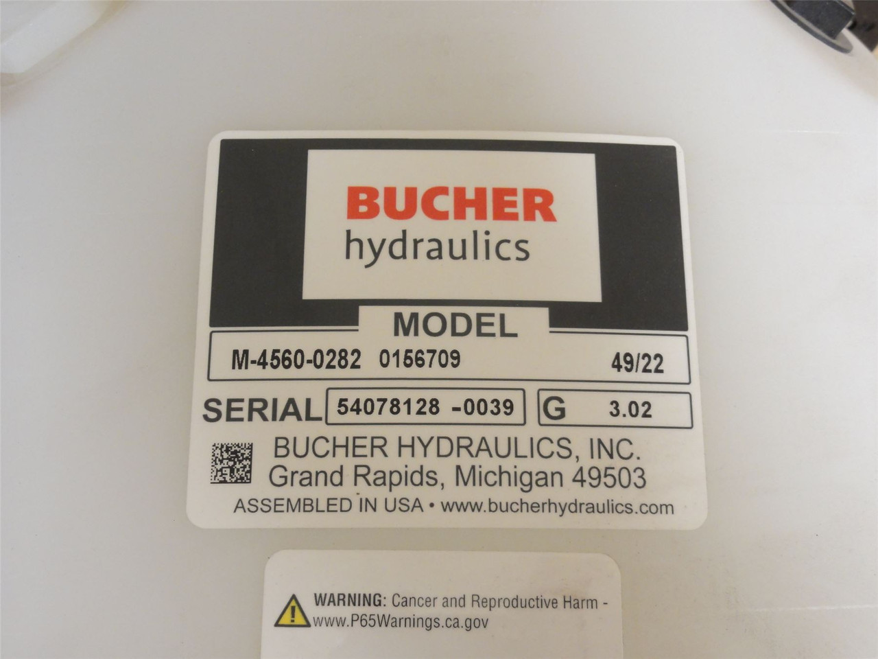 Bucher M-4560-0282; Hydraulic Power Pack; 1HP; 230/460V; 3PH