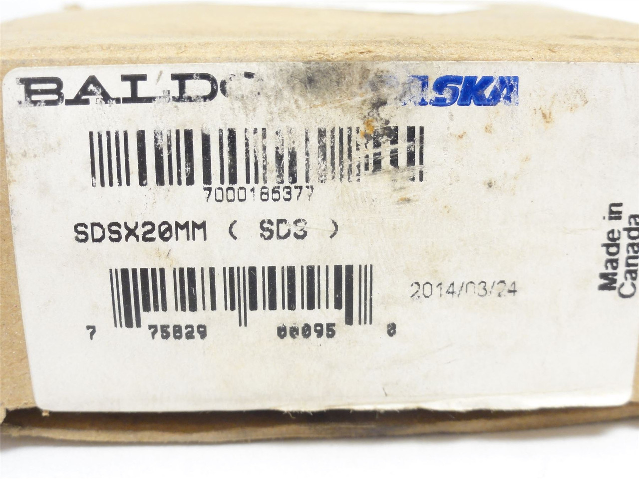 Maska SDSX20MM; QD Bushing; 20mmID; 3-3/16" Flange OD