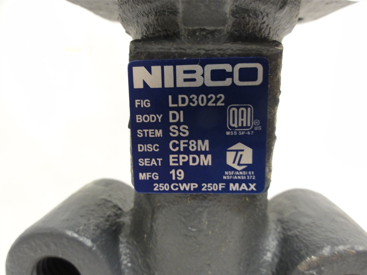Nibco LD-3022-3; Lever Handle Lug Style 4" Butterfly Valve