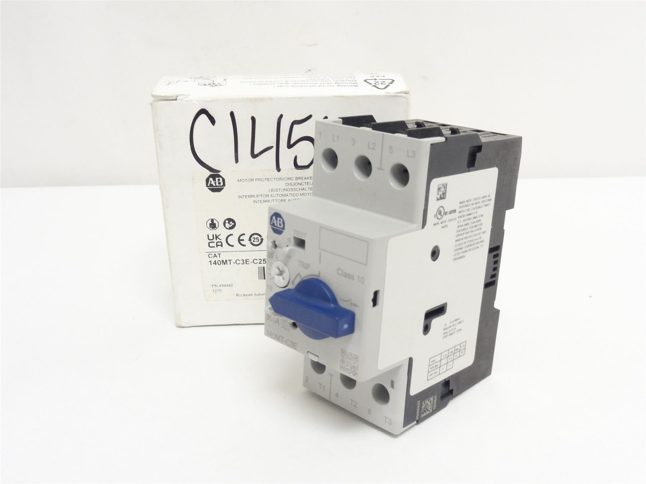 Allen-Bradley 140MT-C3E-C25; Motor Protector 18-25A; 3P; 600V