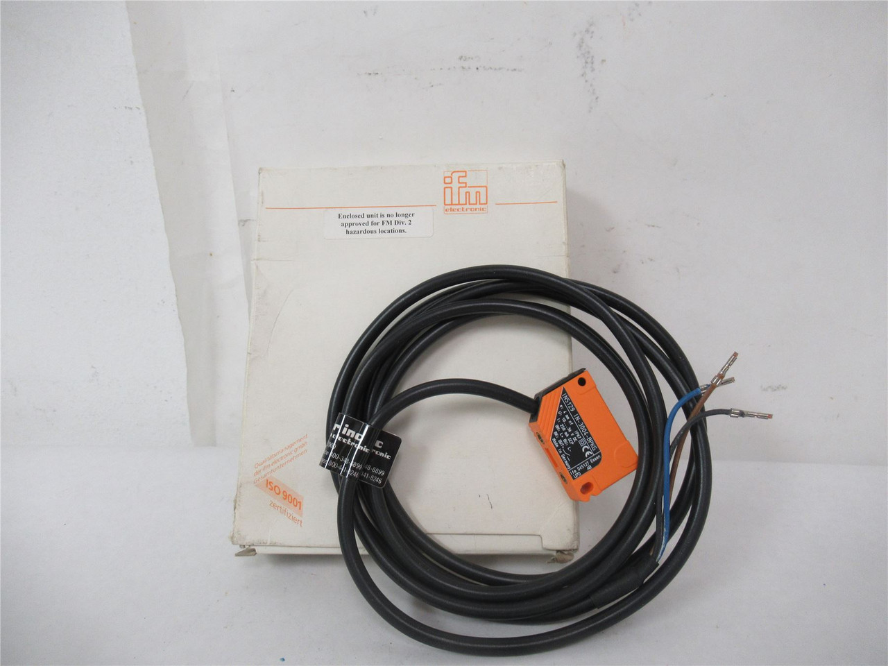 IFM IN5129; Inductive Sensor 4mm Sensing Range 10-30 VDC