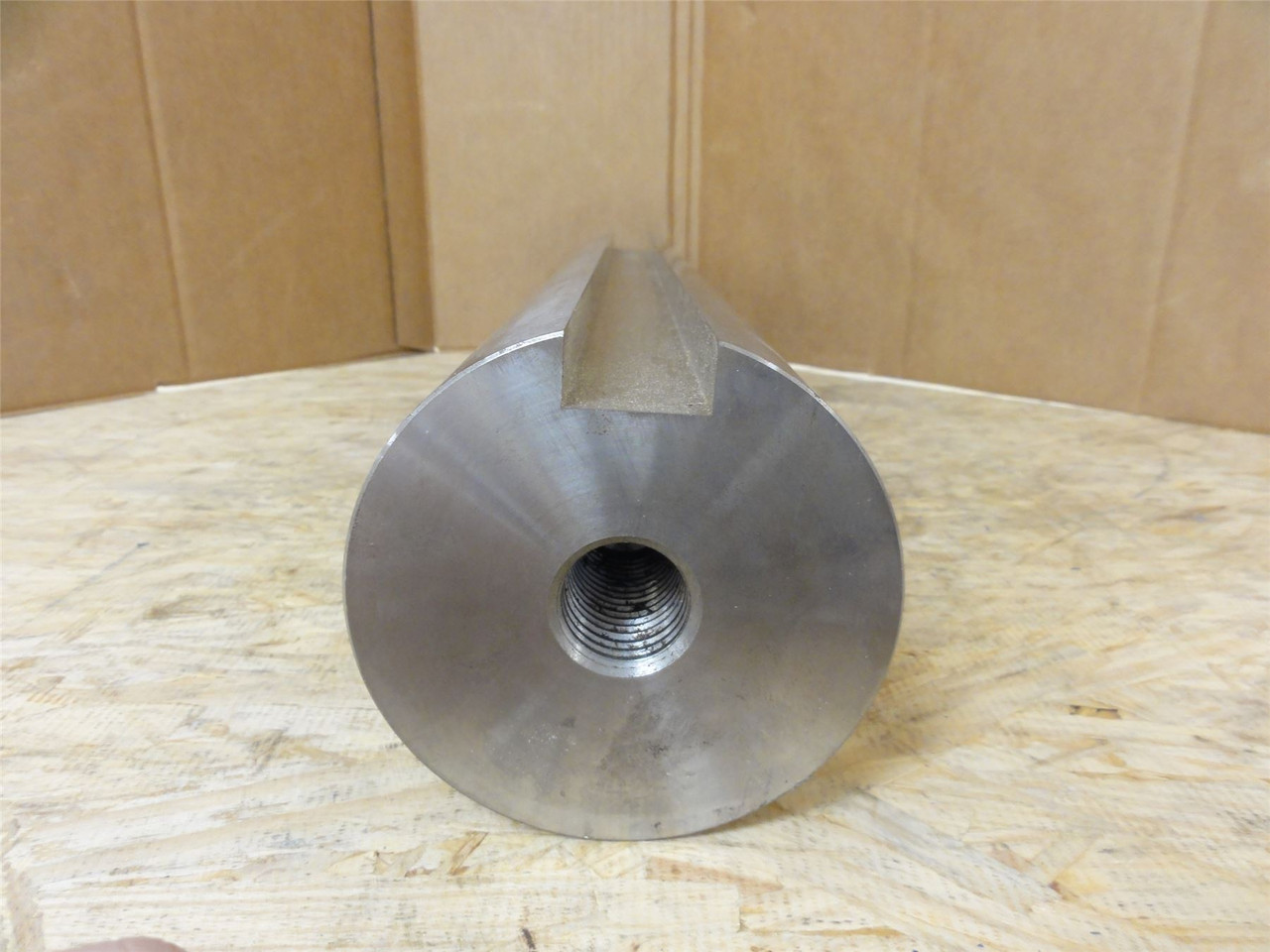 MFG- K1014X-DV100; Keyed Steel Gearbox Shaft; 4"OD x 21" Long