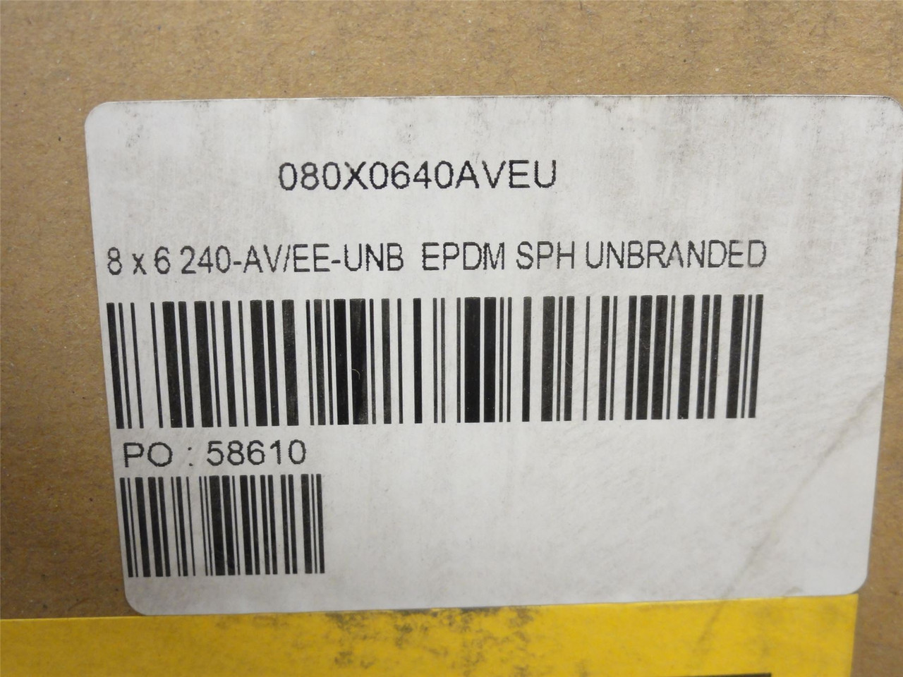 Metraflex 240-AV/EE; Rubber Expansion Joint; Size: 8" x 6"