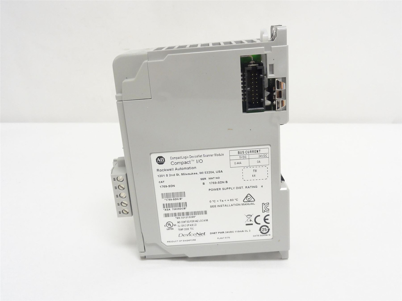 Allen-Bradley 1769-SDN; DeviceNet Scanner Module 24VDC; 4.7W