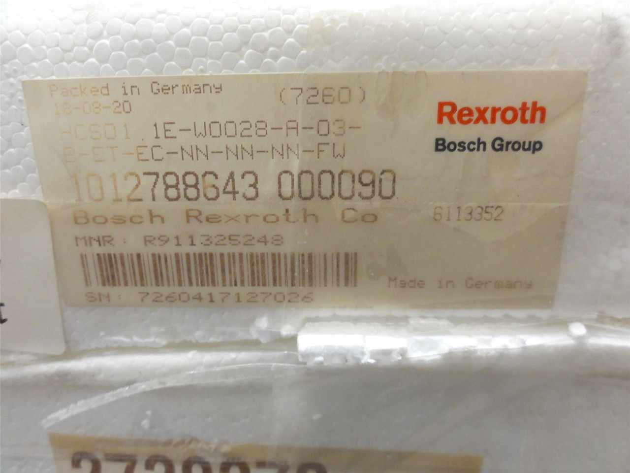 Rexroth HCS01.1E-W0028-A-03-B-ET-EC-NN-NN-NN-FW; AC Drive