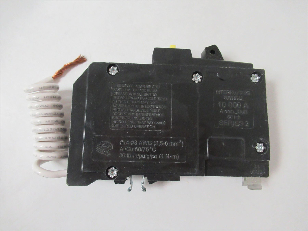 Square D QO120GFI; Circuit Breaker 20A 120V 60Hz 1 Pole