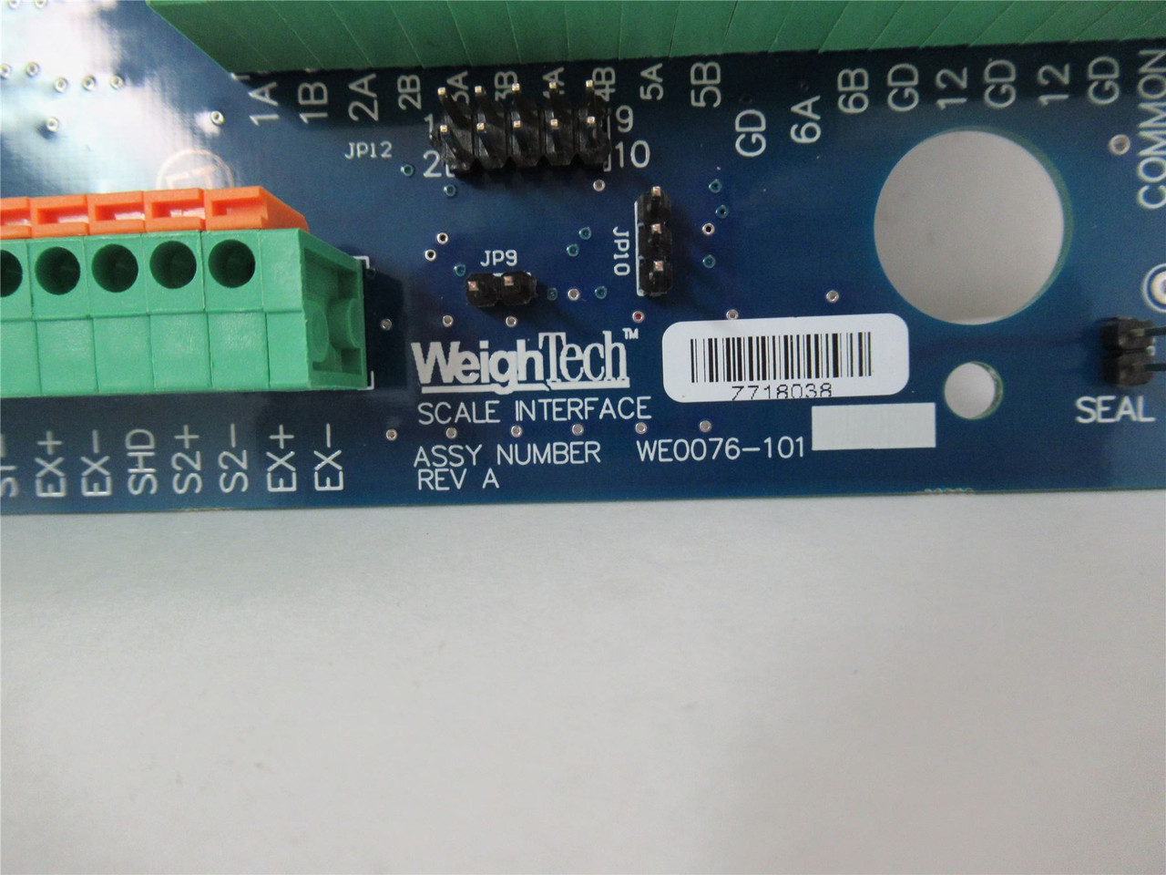 WeighTech WE0076-101; Control Interface Board Rev A