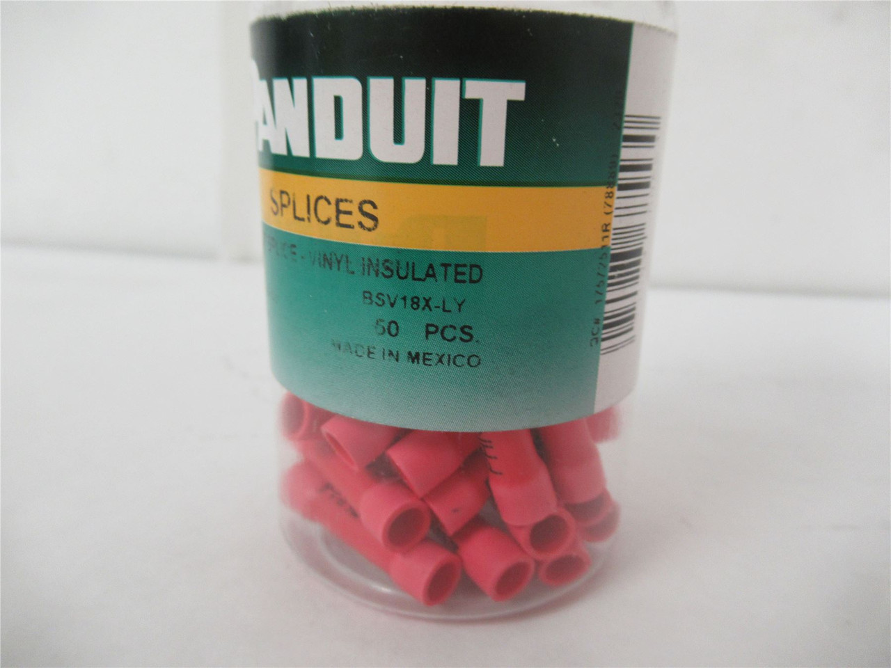 Panduit BSV18X-LY; Lot-28 Red Vinyl Splices