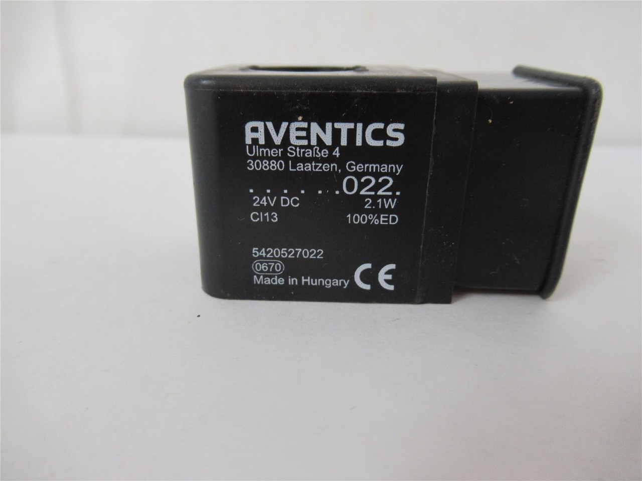 Aventics 5420527022; Pneumatic Solenoid Coil  24VDC