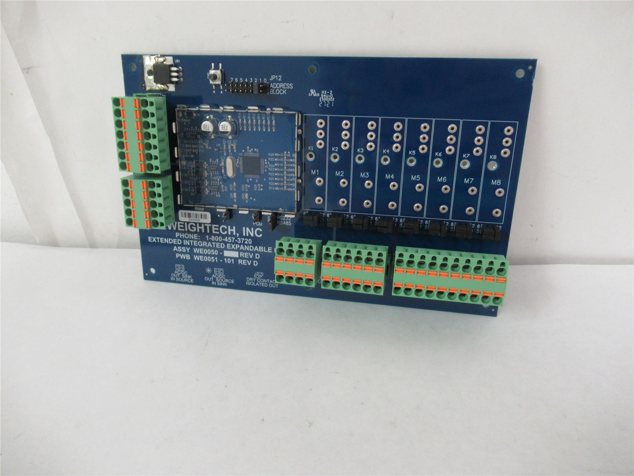 WeighTech WE0050/WE0051-101 Rev D; Expandable I/O Board