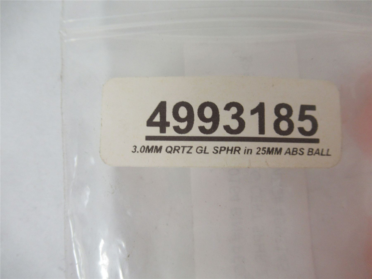 Peco 4993185; Lot-4 3.0mm Qrtz Gl Sphr 25mm ABS Ball