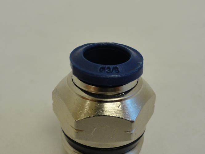 Alpha 87000-06-08; Male Push Connector; # 6 Tube x 1/2 BSPT