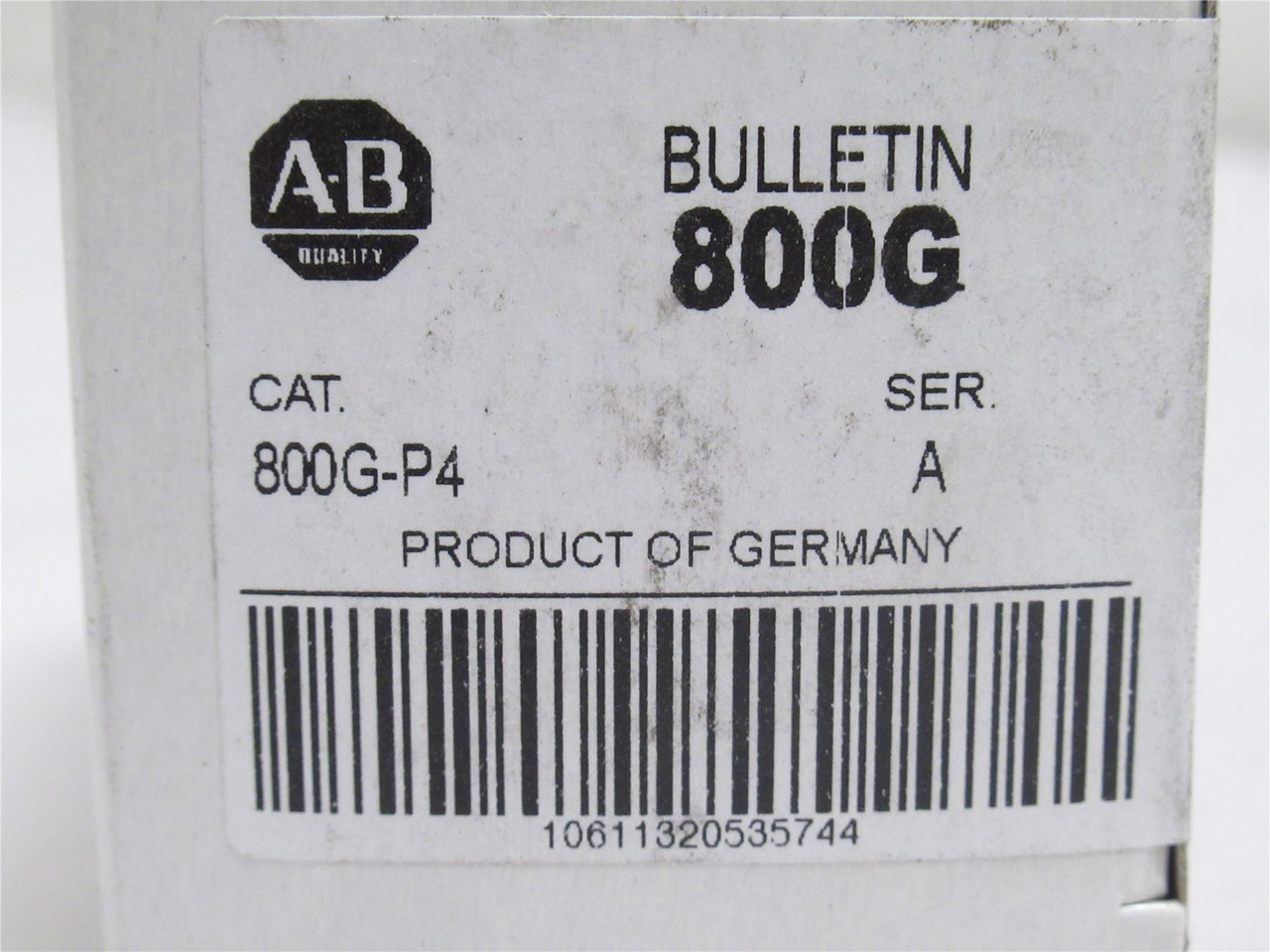 Allen-Bradley 800G-P4; Pilot Light; Red; 30mm