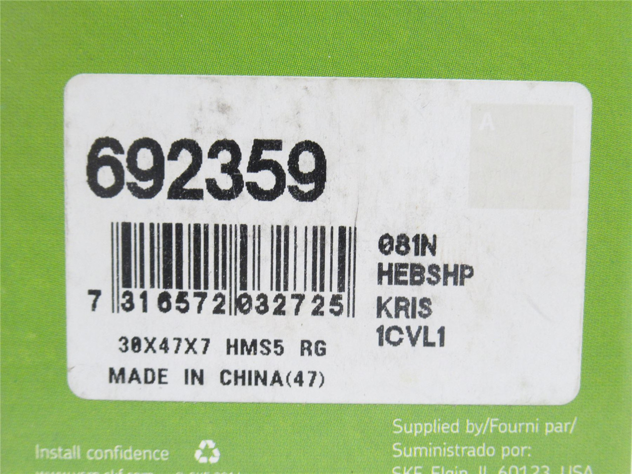 SKF 692359; Lot-2 Oil Seals; 30mmID x 47mmOD x 7mm Wide