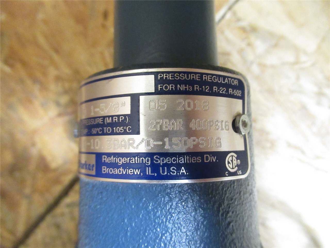 Parker A400D400C9S38X0XNXPN; Inlet Regulator; 1-5/8" Flanged