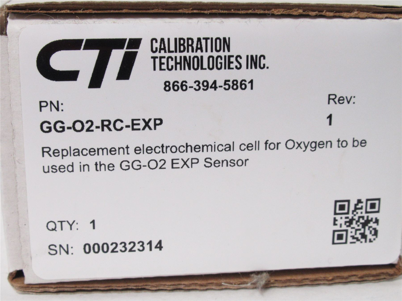 CTI GG-O2-RC-EXP; O2 Sensor Replacment Element