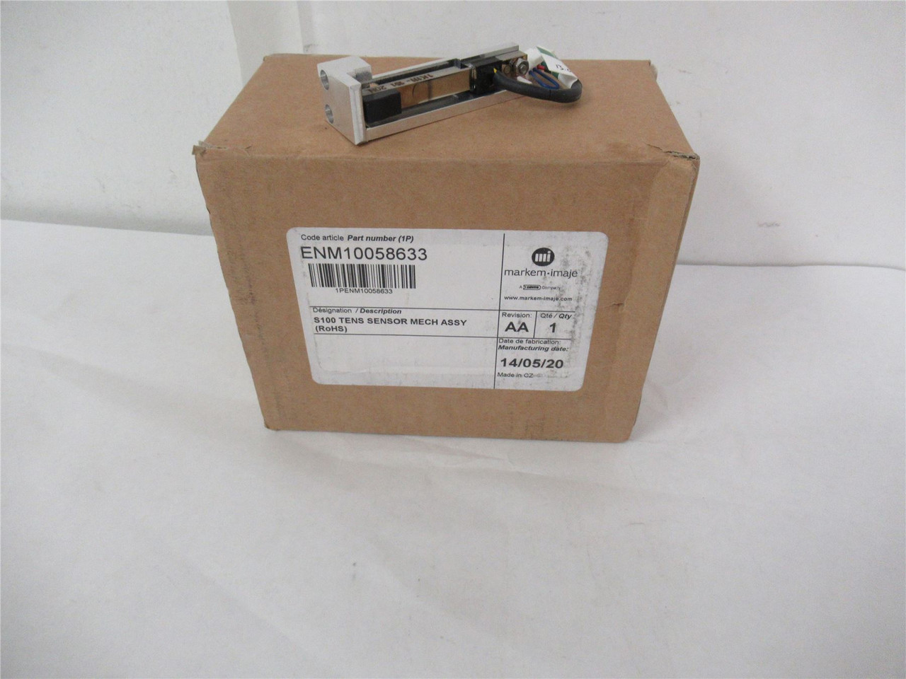 Markem ENM10058633; S100 Tens Sensor Mech Assembly
