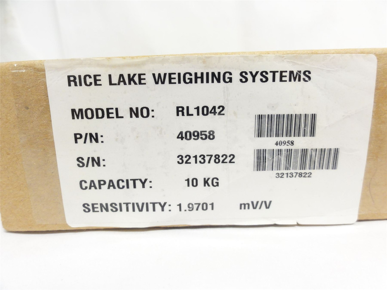 Rice-Lake RL1042; Aluminum Single-Point Load Cell; 10KG