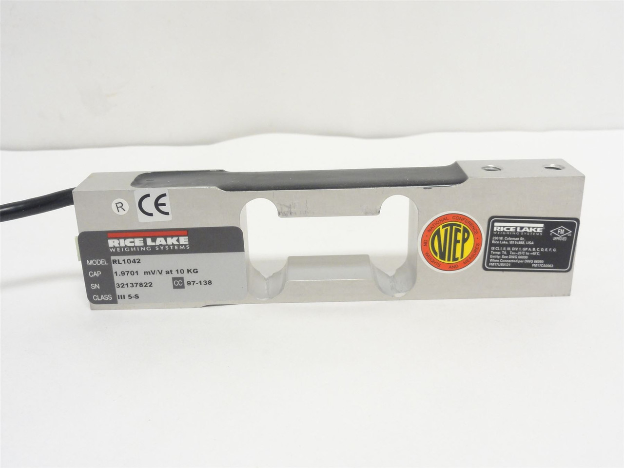 Rice-Lake RL1042; Aluminum Single-Point Load Cell; 10KG