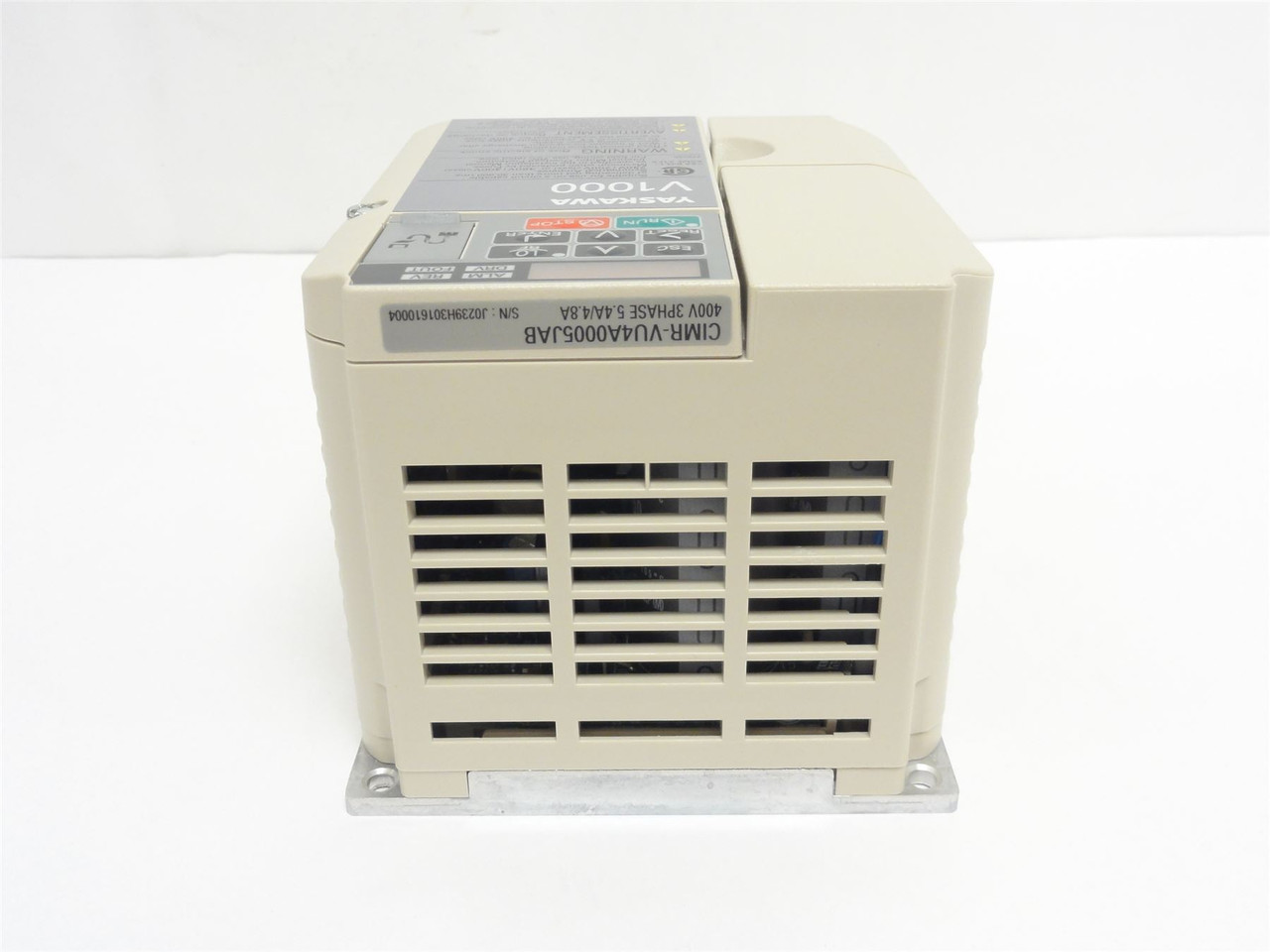 Yaskawa CIMR-VU4A0005JAB; Vari-Speed Drive 3Hp 380-480VAC