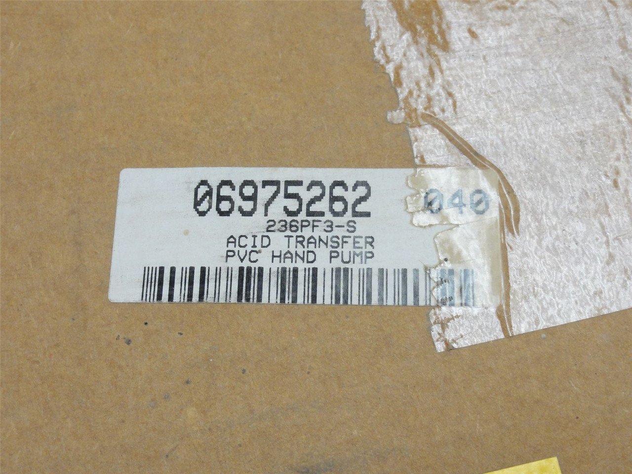 Beckson Industrial 236PF3-S; PVC Hand Operated Transfer Pump