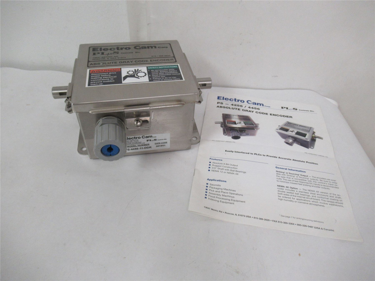 Electro Cam PS-4456-11-DDR; Encoder Absolute0-1000RPM NEMA4X