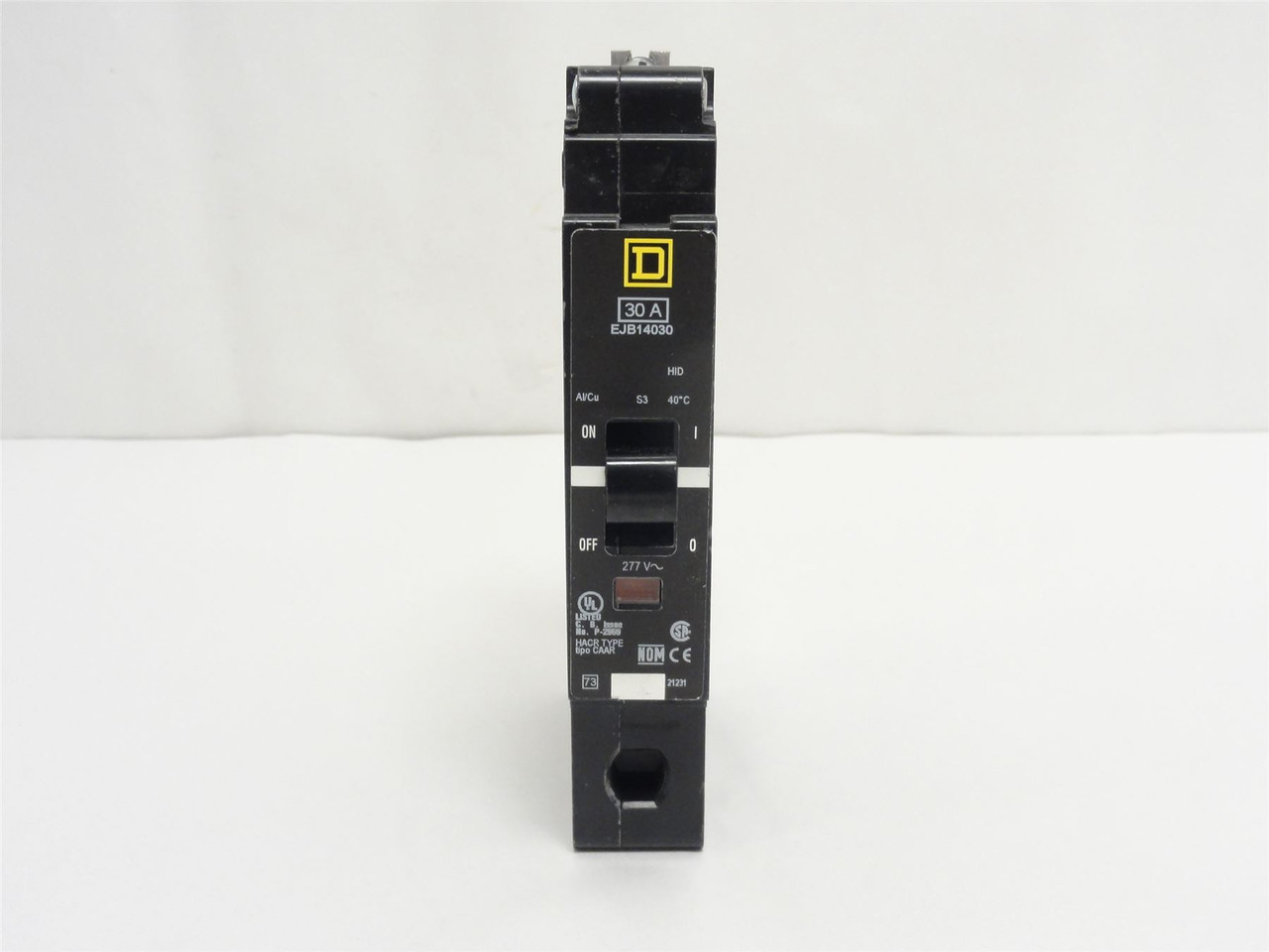 Square D EJB14030; E-Frame Circuit Breaker; 30A; 1P; 277VAC