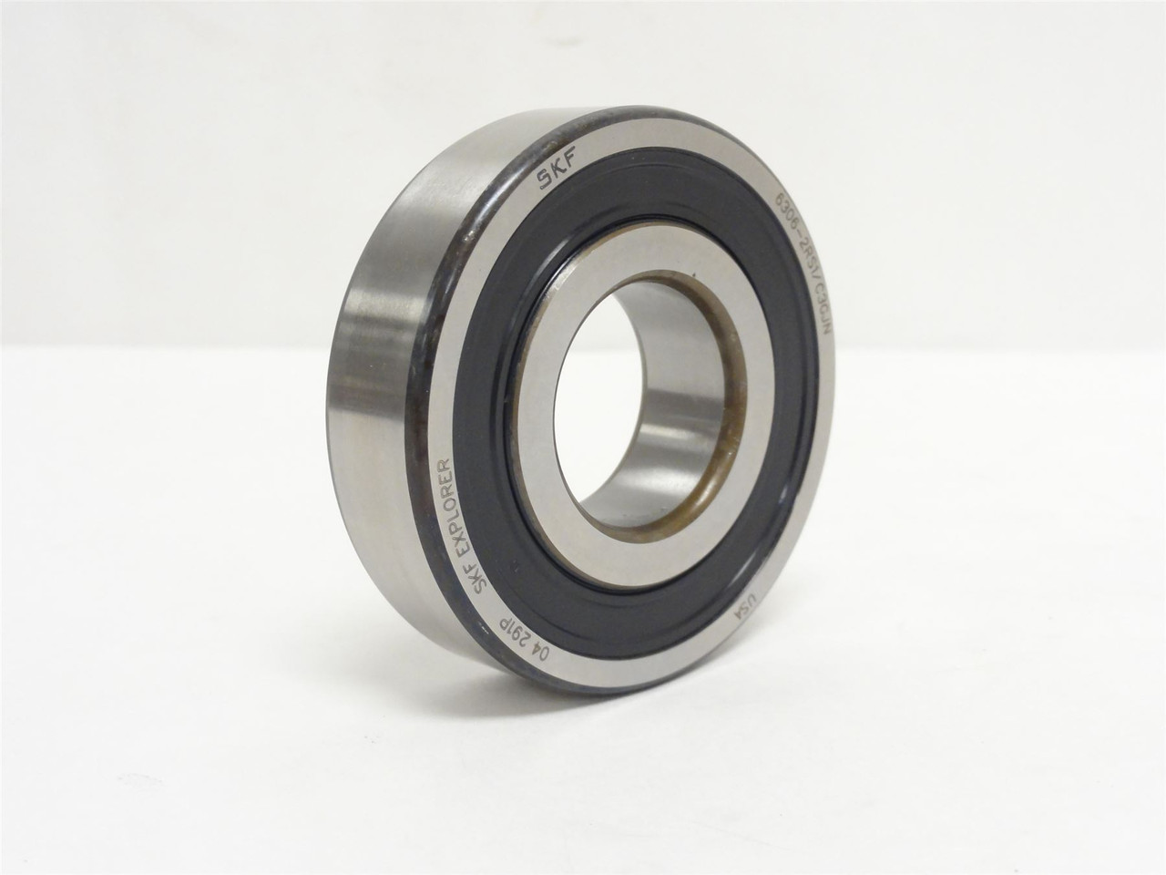 SKF 6306-2RSJEM; Ball Bearing 30mm ID x 72mm OD x 19mm Wide