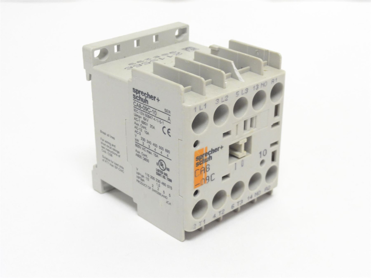 sprecher+schuh CA8-09C-10; Contactor; 9A; 3P 690VAC Coil 24VDC