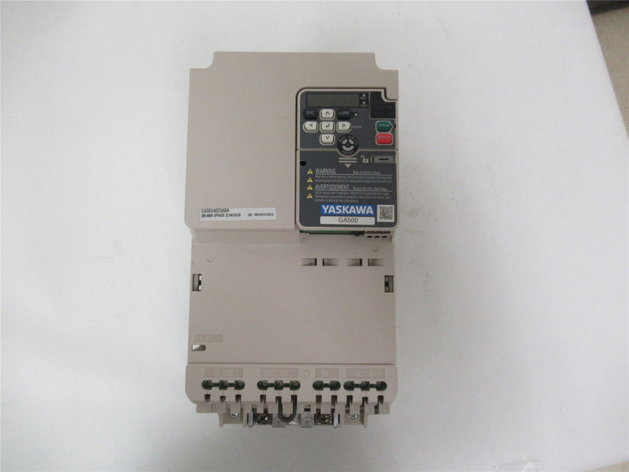 Yaskawa GA50U4023ABA; Variable Speed Drive 15HP 480V 23 4A