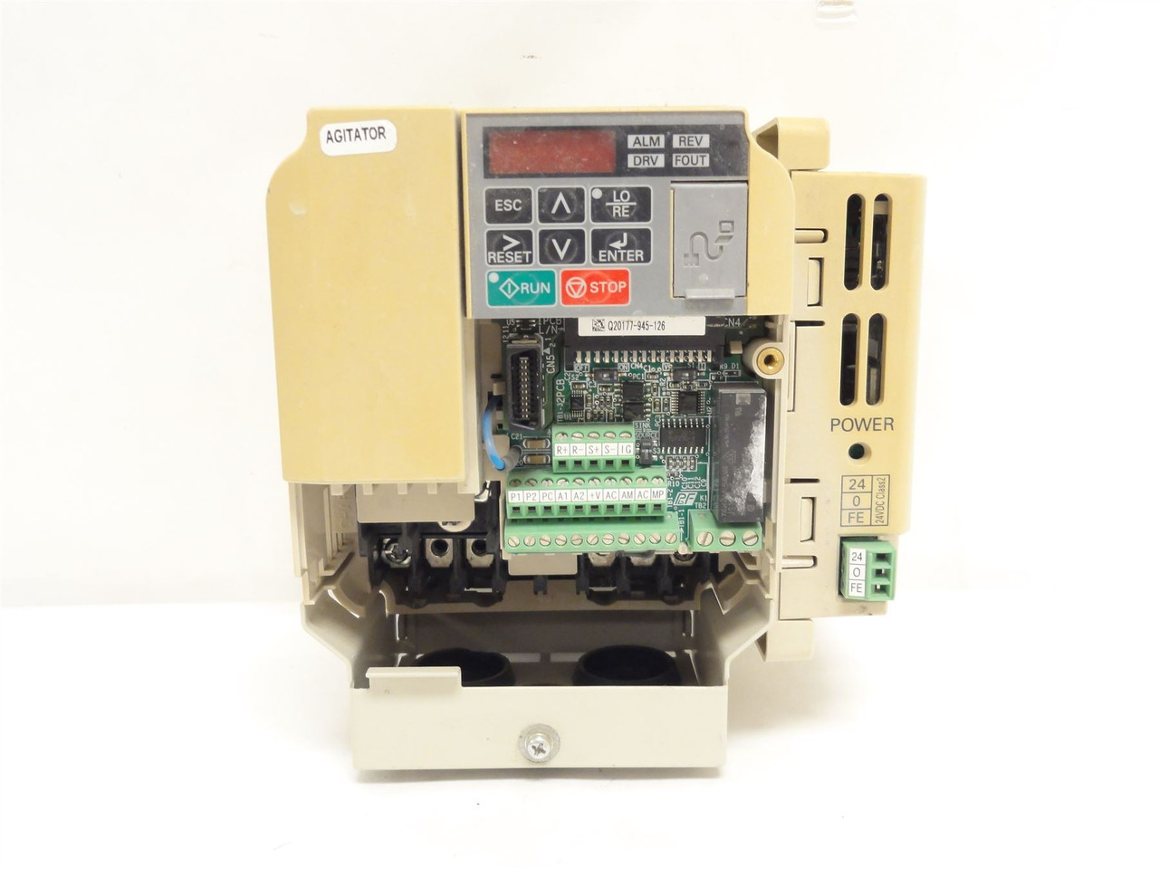 Yaskawa CIMR-VUBA0010FAA; AC Drive 200-240VAC; 20.2/14.1 Amps