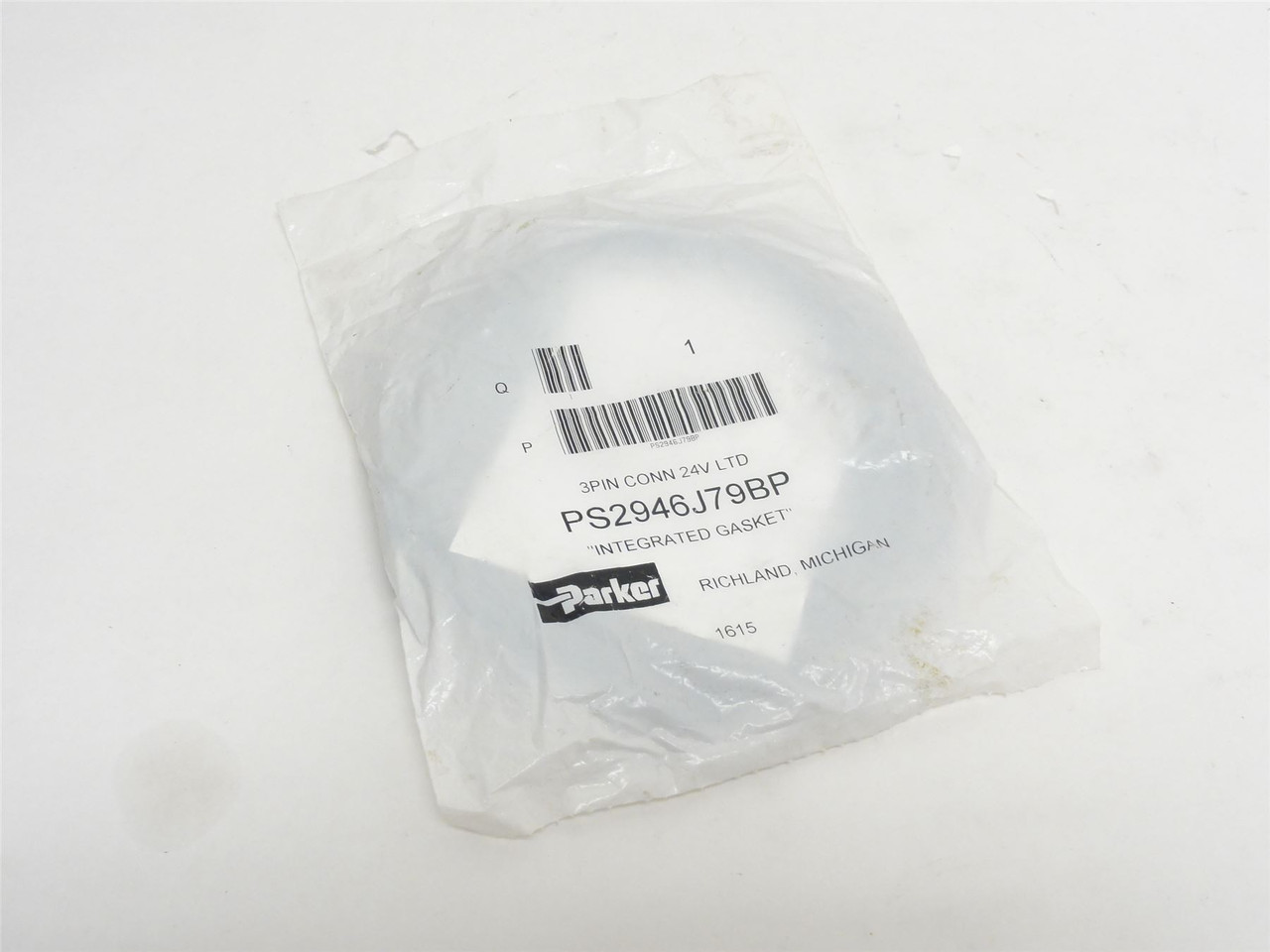 Parker PS2946J79BP; Solenoid Connector; 24VAC; 3-Pin; 2M Long