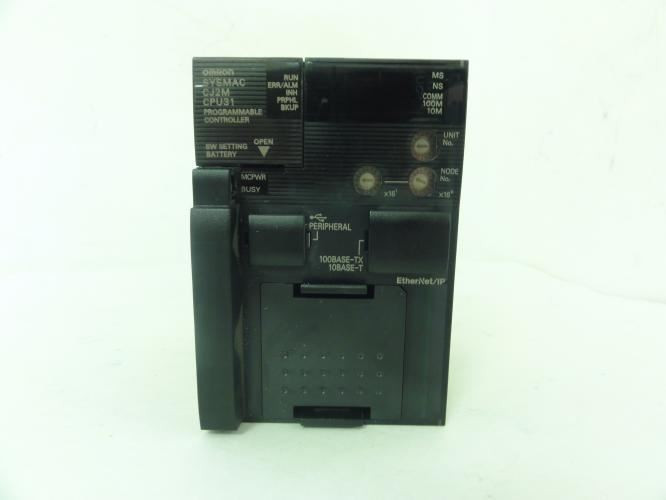 Omron CJ2M-CPU31; CPU Unit; 2560 I/O 5Ks Memory