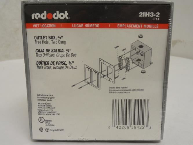 Red-Dot 2IH3-2; Aluminum Die Cast Weatherproof Box
