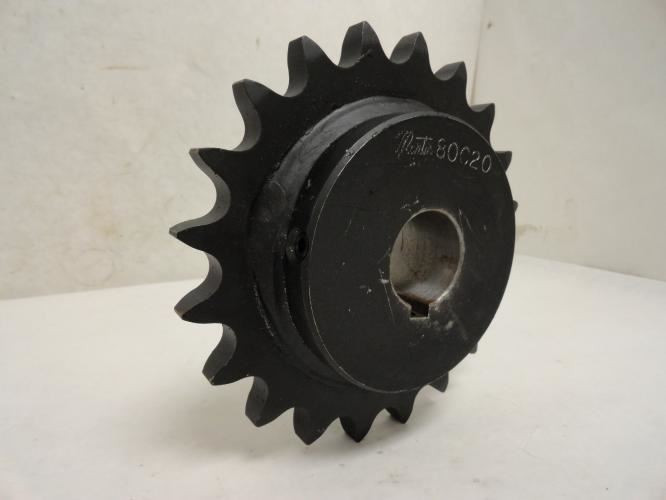 Martin 80C20-1-7/17; Double Hub Sprocket # 80; 20T; 1-7/16"ID