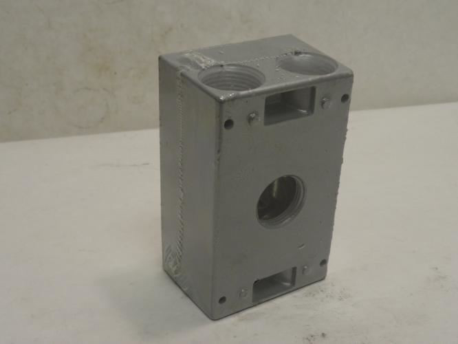 Red-Dot IH5-2; Wet Location Outlet Box; Single Gang;  Silver