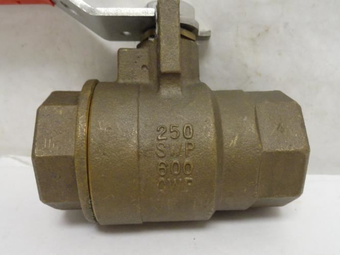 Nibco T5857066 1-1/4; Inline Ball Valve; Bronze; 1-1/4FNPT