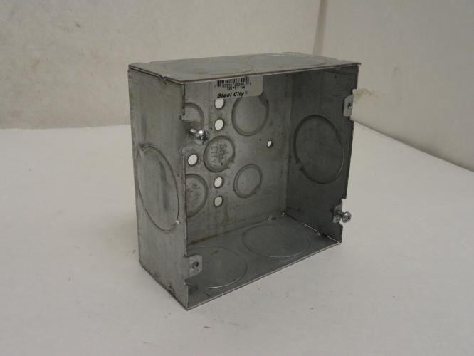 T&B 72171 1-1/4; Steel City Electrical Box; 4-11/16" Square