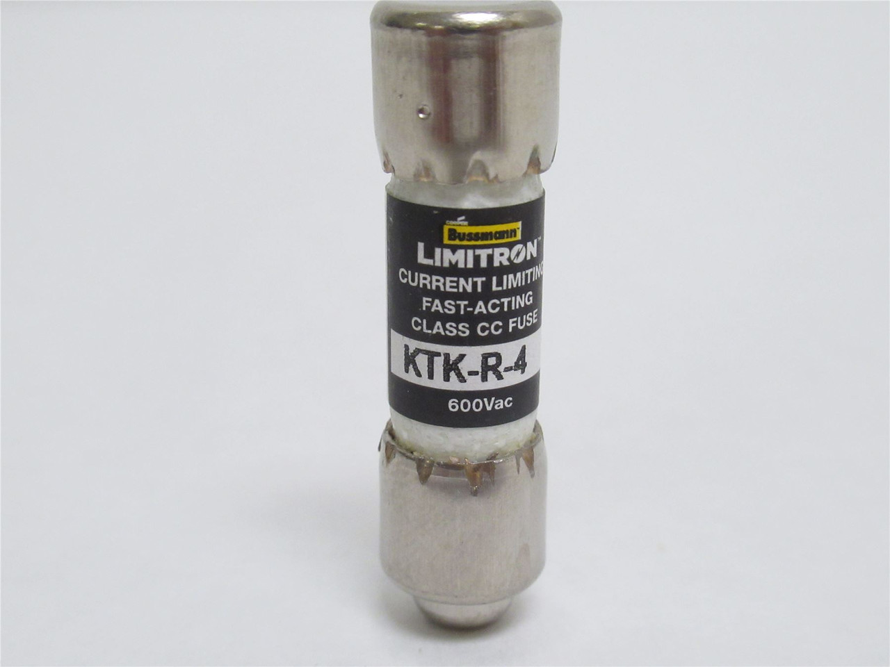 Bussmann KTK-R-4; Fast Acting Fuse; 4A; 600VAC; Class CC