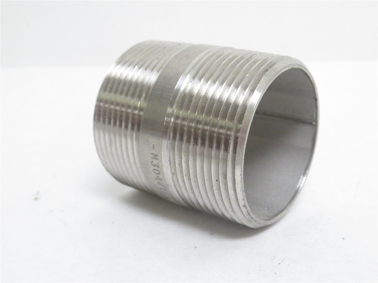 Industry-Std 1XBA3; Pipe Nipple SS-304; 1-1/4 NPT; 2" Long