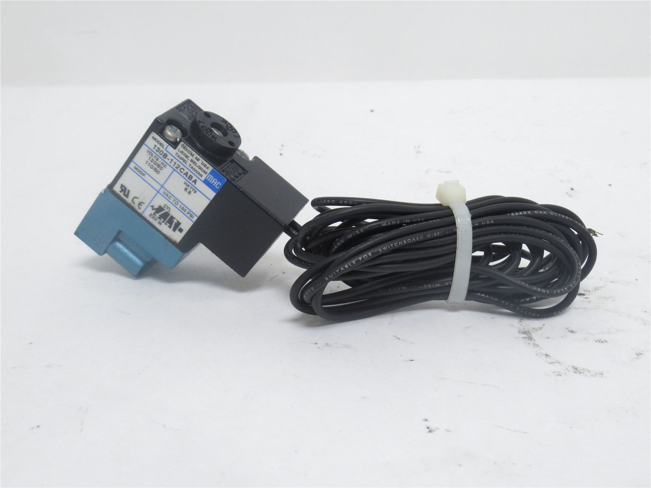 MAC 130B-112CABA; Solenoid Valve; 0-150PSI; 110/120VAC